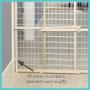 Installs in Wide Opening Without damaging Wall Extra Wide Wire Mesh Baby Gate Pressure Mount In The Living Room
