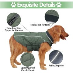 Winter Dog Coats, Dog Apparel for Cold Weather, British Style Windproof Warm Dog Jacket for Dog Coats for Winter