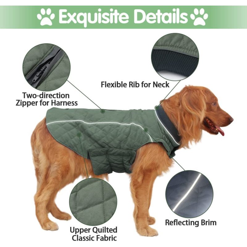 Abrigos de invierno para perros, ropa para perros para clima frío, chaqueta cálida a prueba de viento de estilo británico para perros para abrigos de invierno