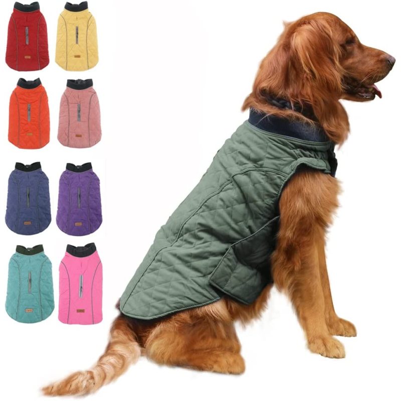 Abrigos de invierno para perros, ropa para perros para clima frío, chaqueta cálida a prueba de viento de estilo británico para perros para abrigos de invierno