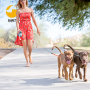 Free Retractable Dog Leash with Anti-Slip Handle Strong Nylon Tape