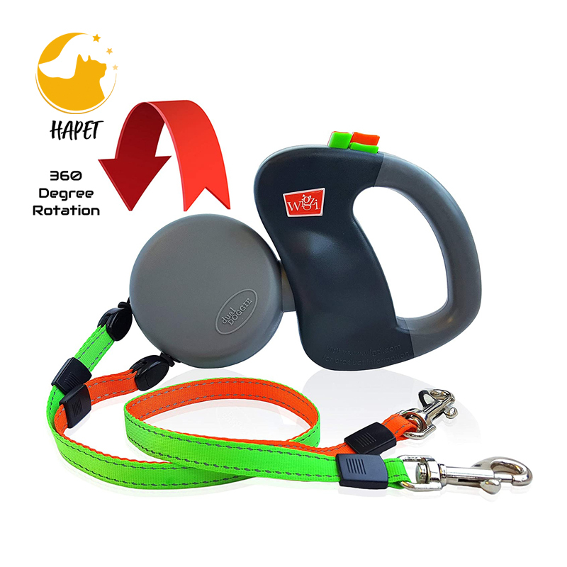 Free Retractable Dog Leash with Anti-Slip Handle Strong Nylon Tape