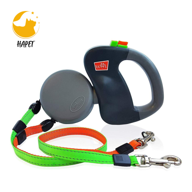 Free Retractable Dog Leash with Anti-Slip Handle Strong Nylon Tape