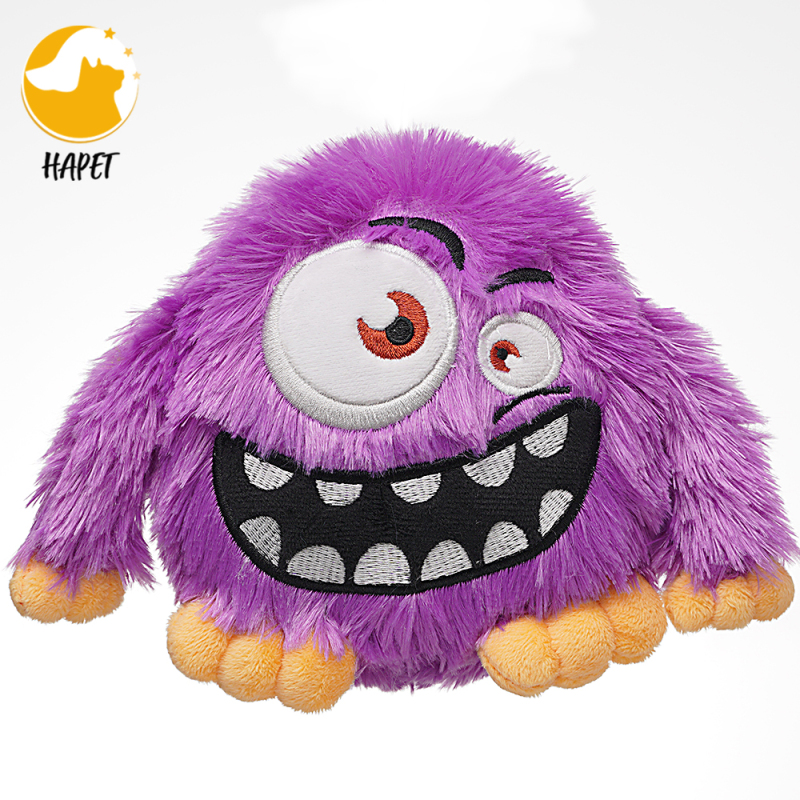 Dog Toys Interactive Monster Plush Giggle Ball Shake Squeak Crazy Bouncer Toys Exercise Electronic Toy