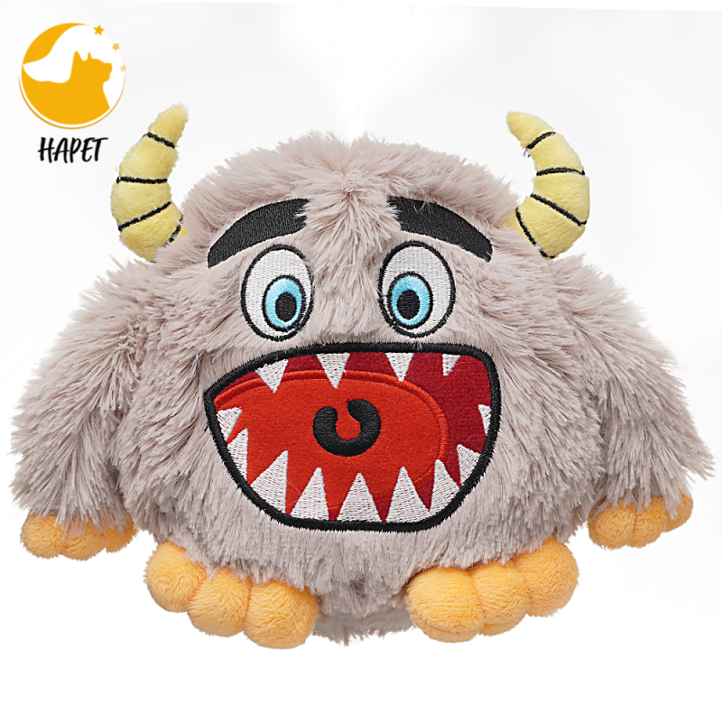 Dog Toys Interactive Monster Plush Giggle Ball Shake Squeak Crazy Bouncer Toys Exercise Electronic Toy