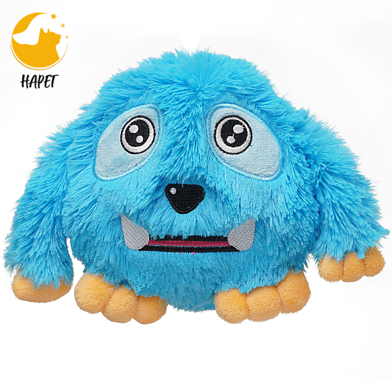 Dog Toys Interactive Monster Plush Giggle Ball Shake Squeak Crazy Bouncer Toys Exercise Electronic Toy
