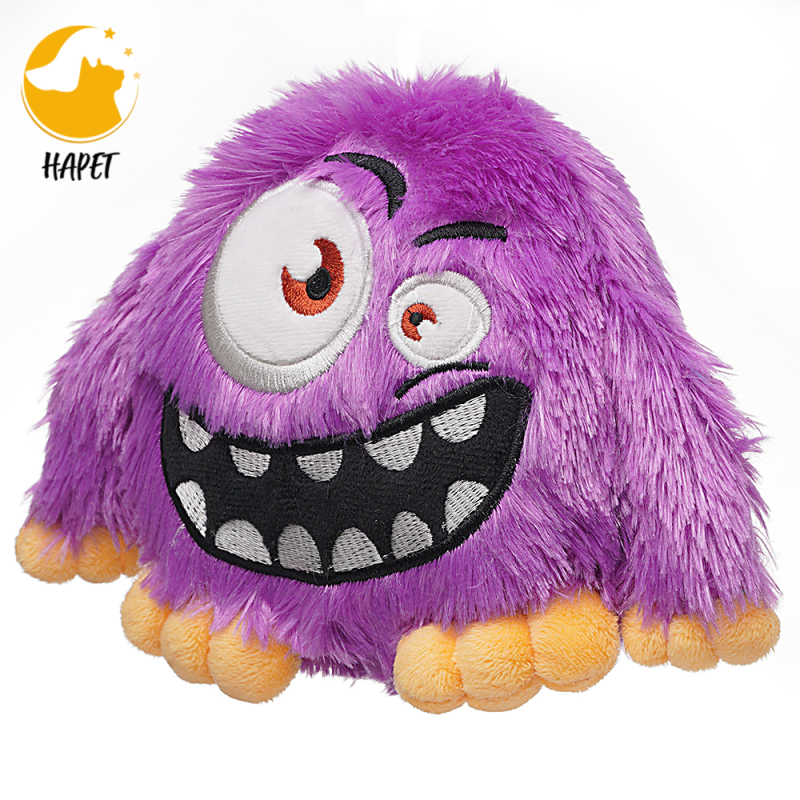 Dog Toys Interactive Monster Plush Giggle Ball Shake Squeak Crazy Bouncer Toys Exercise Electronic Toy