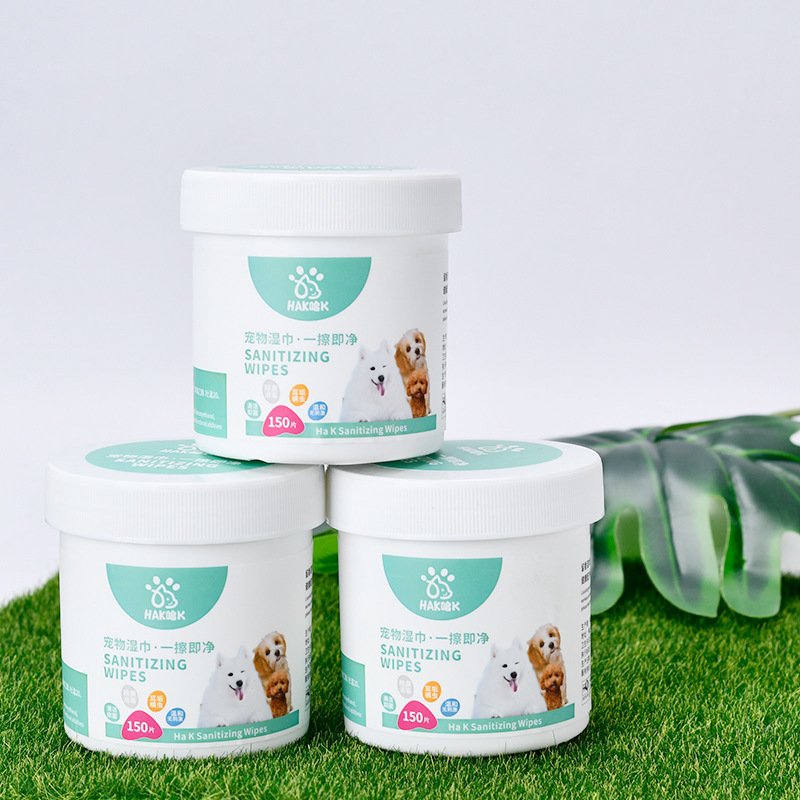 Pet Cleaning tissue  For Cat Dog Fragrance Free Natural Pet tissue For Cleaning Face Butt Eyes Ears Paws Teeth 150 Cts