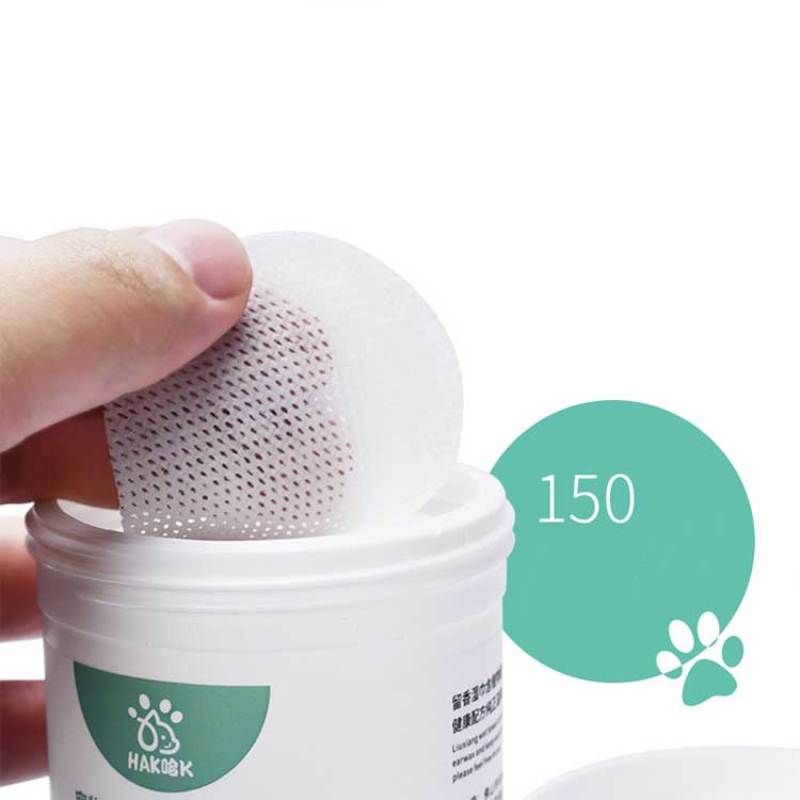 Pet Cleaning tissue  For Cat Dog Fragrance Free Natural Pet tissue For Cleaning Face Butt Eyes Ears Paws Teeth 150 Cts
