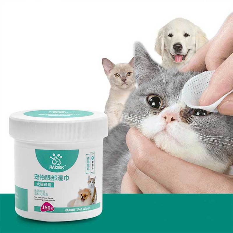 Pet Cleaning tissue  For Cat Dog Fragrance Free Natural Pet tissue For Cleaning Face Butt Eyes Ears Paws Teeth 150 Cts