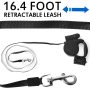 Custom LOGO Retractable Dog Leash with LED Flashlight for Small Medium Big Breed Dogs