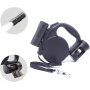 Custom LOGO Retractable Dog Leash with LED Flashlight for Small Medium Big Breed Dogs