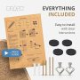 Vertical Wall Mounted Cat Scratching Post Wooden Sisal Cat Scratcher For Indoor Cute Modern Cat Wall Furniture