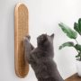 Vertical Wall Mounted Cat Scratching Post Wooden Sisal Cat Scratcher For Indoor Cute Modern Cat Wall Furniture