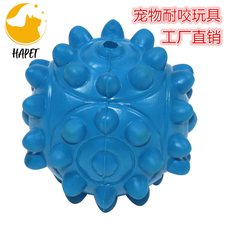 Dog Squeaky Toys for Aggressive Chewers Large Breed Balls Non-Toxic Natural Rubber
