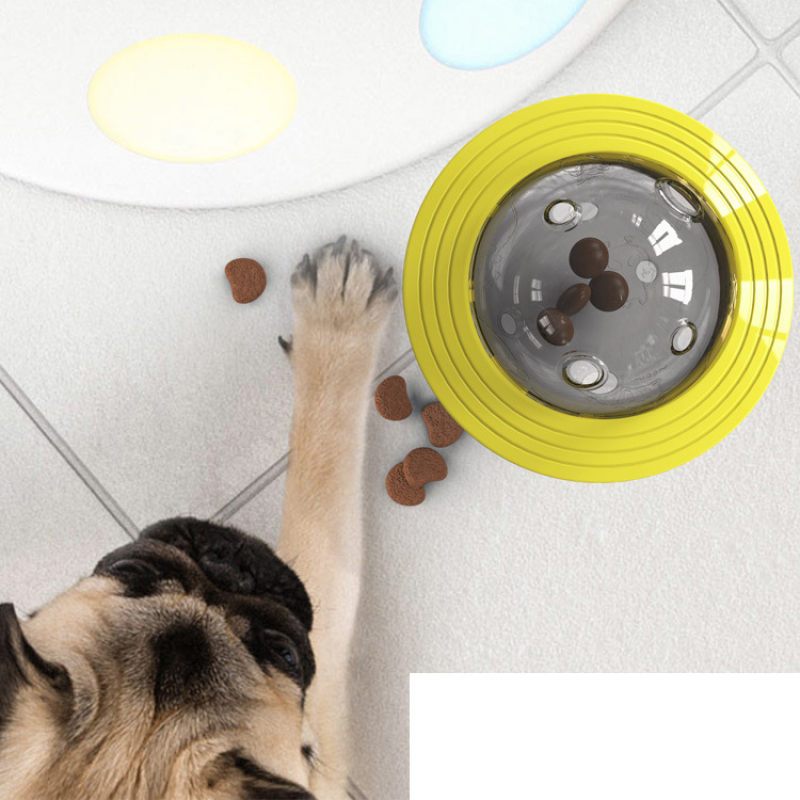 UFO Slow Feeder Interactive Dog Toy Interesting Dog Bowl Dispenser