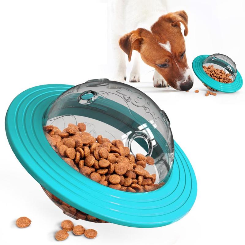 UFO Slow Feeder Interactive Dog Toy Interesting Dog Bowl Dispenser