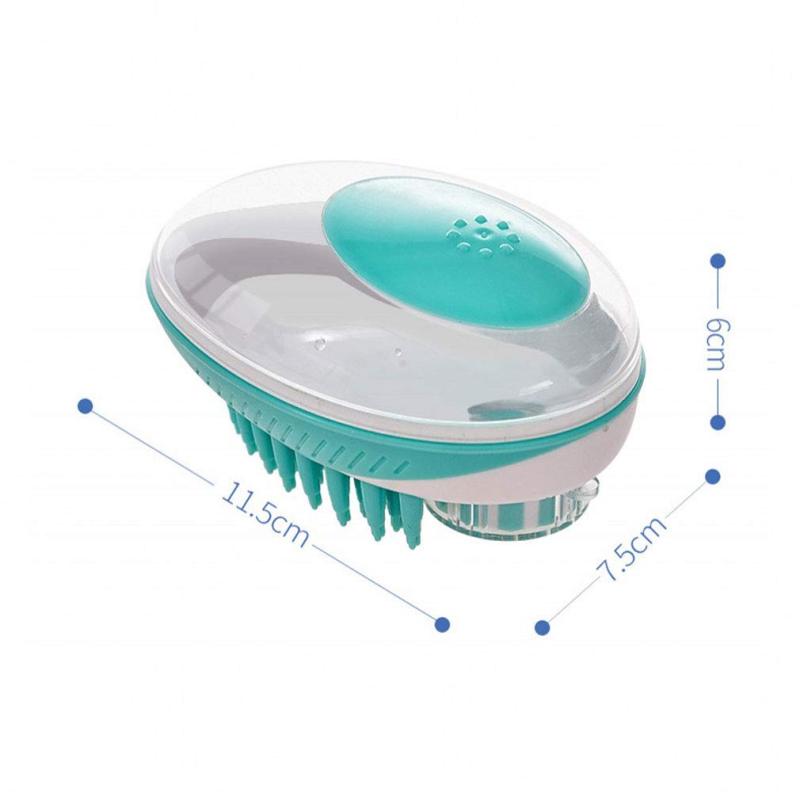 Pet Dog Bath Brush Comb SPA Massage Brush Soft Dogs Cats Shower Hair Grooming Dog Cleaning Tool Pet Cleaning Grooming