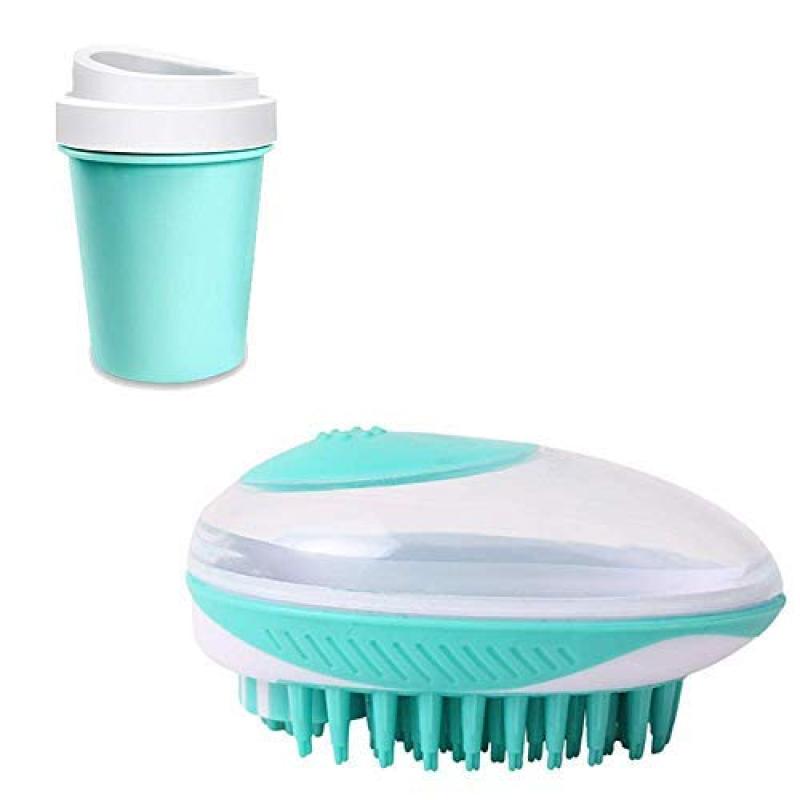 Pet Dog Bath Brush Comb SPA Massage Brush Soft Dogs Cats Shower Hair Grooming Dog Cleaning Tool Pet Cleaning Grooming