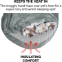 Pet Beds Luxury Snuggery Orthopedic Cat Dog Bed Warming Pet Beds with Cushion Cover Removable