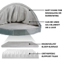 Pet Beds Luxury Snuggery Orthopedic Cat Dog Bed Warming Pet Beds with Cushion Cover Removable