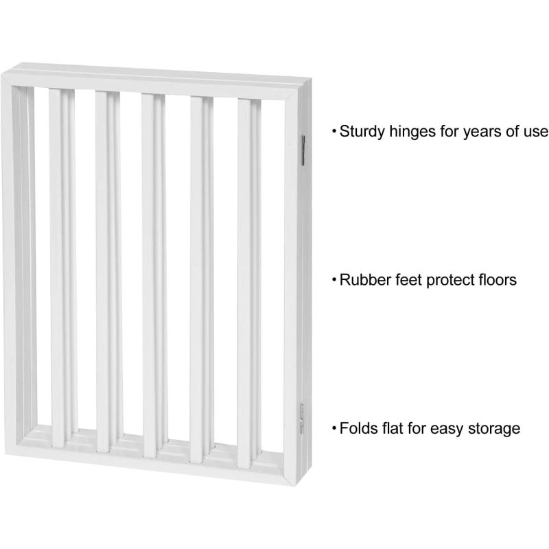 Dog Gate Freestanding Pet 4-Panel Panel for Folding Quad fold & Trifold Pet Gate for Small Dogs