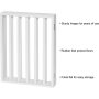Dog Gate Freestanding Pet 4-Panel Panel for Folding Quad fold & Trifold Pet Gate for Small Dogs