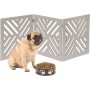 Dog Gate Freestanding Pet 4-Panel Panel for Folding Quad fold & Trifold Pet Gate for Small Dogs