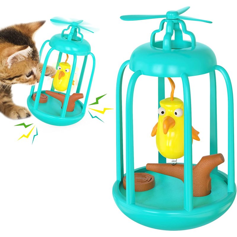 Interactive for Indoor Kitten Bird Cage Cat Toys Pet Supplies Cats Chase Toy Birthday Gift