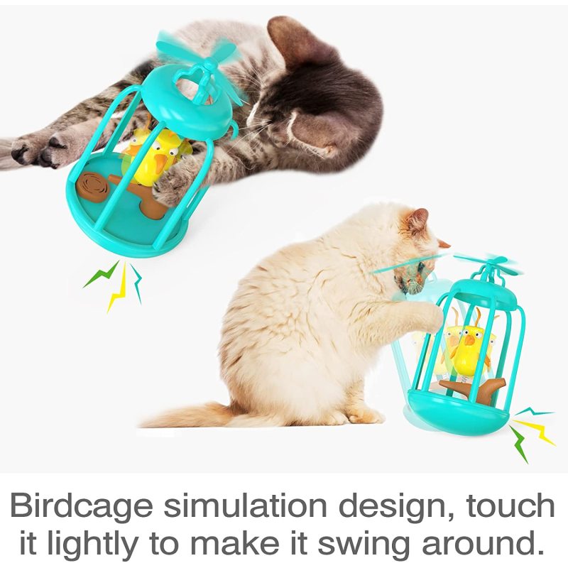 Interactive for Indoor Kitten Bird Cage Cat Toys Pet Supplies Cats Chase Toy Birthday Gift