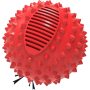 Squeaky Dog Ball Toy for Aggressive Chewers ,4 Inches Indestructible Durable Big Dogs Chew Spiky Ball, Floatable Rubber Pet Toys