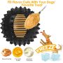 Squeaky Dog Ball Toy for Aggressive Chewers ,4 Inches Indestructible Durable Big Dogs Chew Spiky Ball, Floatable Rubber Pet Toys