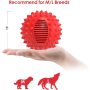 Squeaky Dog Ball Toy for Aggressive Chewers ,4 Inches Indestructible Durable Big Dogs Chew Spiky Ball, Floatable Rubber Pet Toys