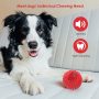 Squeaky Dog Ball Toy for Aggressive Chewers ,4 Inches Indestructible Durable Big Dogs Chew Spiky Ball, Floatable Rubber Pet Toys