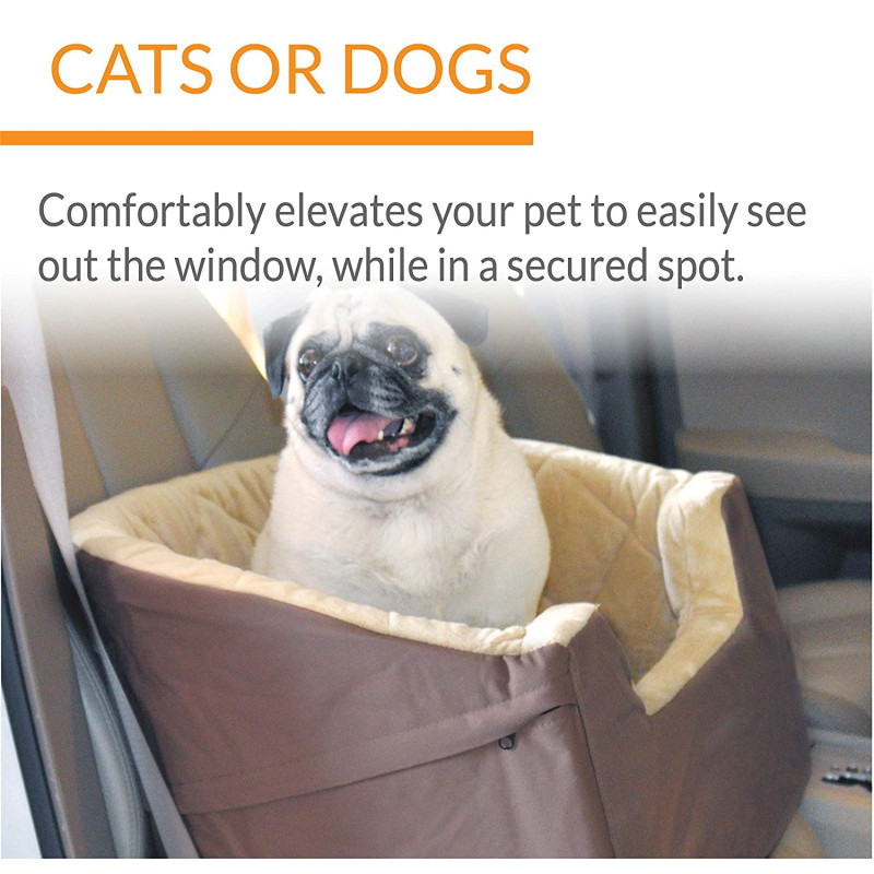 Soft Feeling With Bucket Booster For Dog Car Seat Keep Your Pets To Quiet In The Car