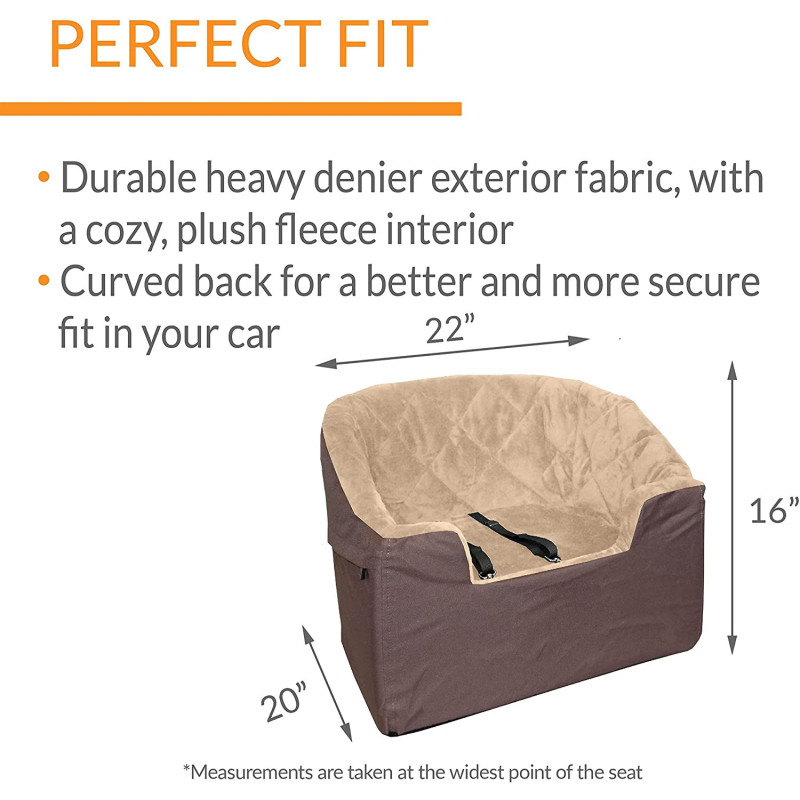 Soft Feeling With Bucket Booster For Dog Car Seat Keep Your Pets To Quiet In The Car