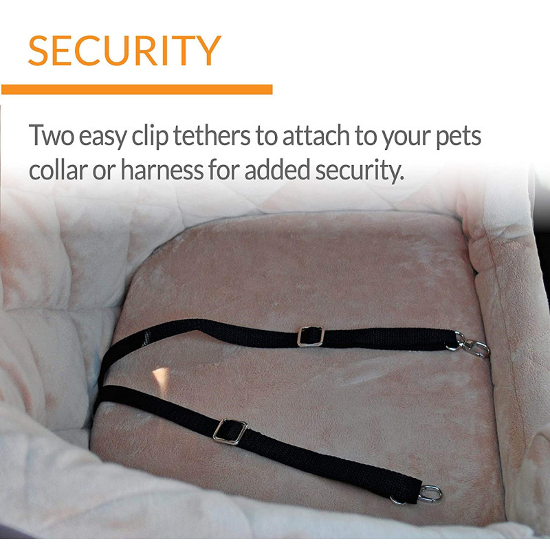 Soft Feeling With Bucket Booster For Dog Car Seat Keep Your Pets To Quiet In The Car