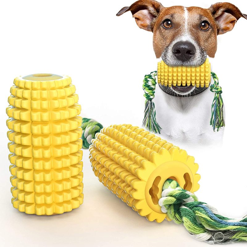 Corn Toys Dog Chew Toys Puppy Toothbrush Clean Teeth For Squeaky Interactive Dog Toys Indoor Or Outdoor Use