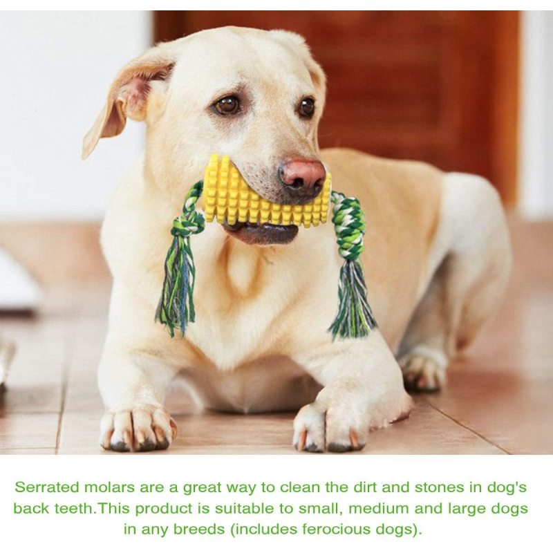 Corn Toys Dog Chew Toys Puppy Toothbrush Clean Teeth For Squeaky Interactive Dog Toys Indoor Or Outdoor Use