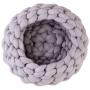 Handmade Chunky Knit Enclosed Cat Bed Pet Teepee Tent, Self Warmimg Foldable Cat Beds Pet Cat Hideout Perch Cave Bed