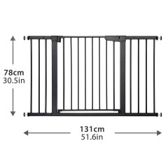 Extra Wide Easy Walk Thru Dog Gate for The House Baby Gate Auto Close Safety Pet Gates for Stairs Doorways