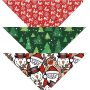 Patrick's Day Dog Bandanas | 3-Pack | Lucky Shamrock Clover Bandanna