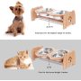 Adjustable Stainless Steel Bowls Bamboo Elevated Dog Food Bowls for Cats and Dogs
