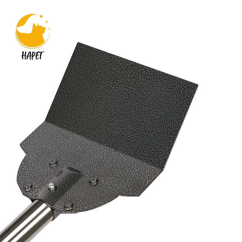 Dog Pooper Scooper Tray and Spade Set Poop Scooper for Dogs Adjustable Long Handle Metal Pooper Scooper