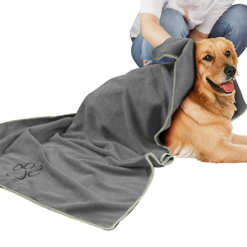 Dog Towel Super Absorbent Pet Bath Towel Microfiber Dog Drying Towel for Small, Medium, Large Dogs and Cats