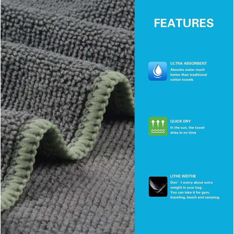 Dog Towel Super Absorbent Pet Bath Towel Microfiber Dog Drying Towel for Small, Medium, Large Dogs and Cats