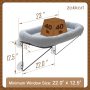 Metal Supported Pet Bed Cat Window Perch With Warm Spacious Hammock for Sunbathing