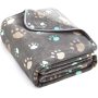 Super Soft and Premium Fuzzy Flannel Fleece Pet Dog Blanket, The Cute Print Design Washable Fluffy Blanket for Puppy Cat Kitten