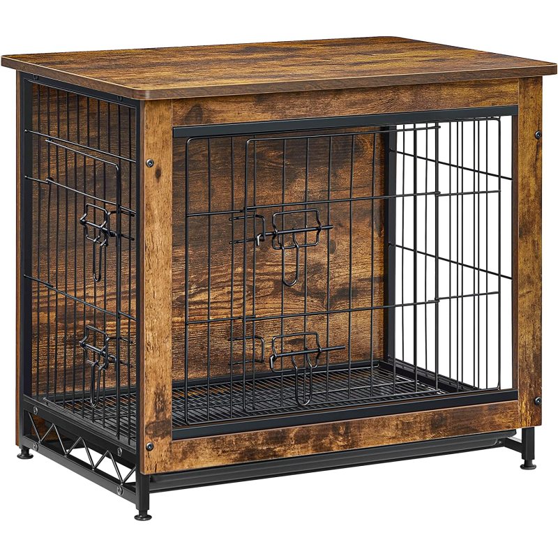 Dog Crate Furniture Side End Table Modern Kennel for Dogs Indoor