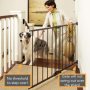Heavy Duty Metal Construction Walk Pet Gate Hardware Mount For Stairs